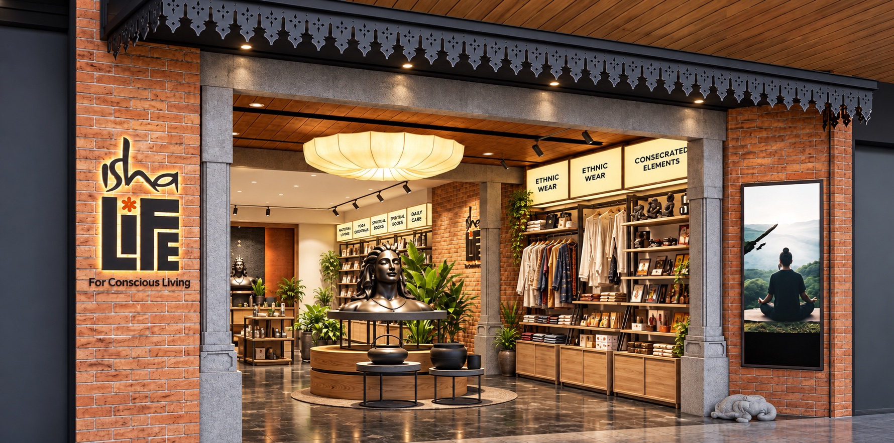 A considered customer journey through a retail environment