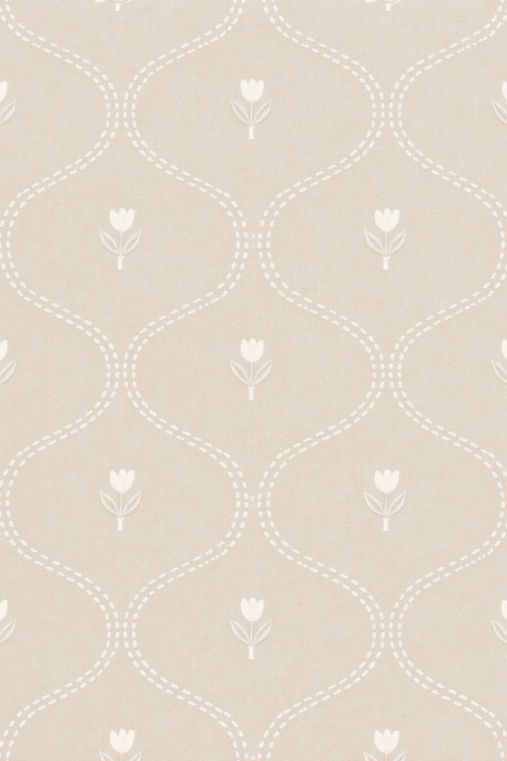 Desaturated botanical repeat used as an AARA pattern study